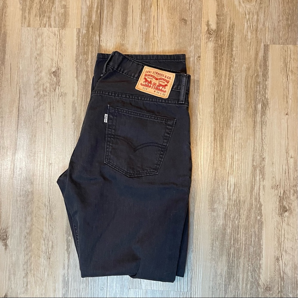 Levi’s 514 White Tab Straight Leg Jean Black 34x32